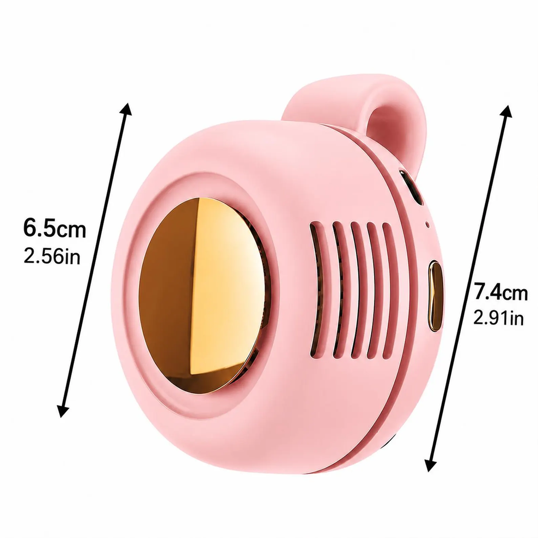 Wearable Clip-Style Mini Cooling Fan, Rechargeable Pocket Sized Air Cooler With Three Adjustable Wind Modes For Outdoor Activities