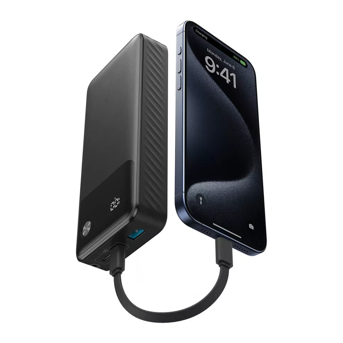 High Capacity Portable External Charger, 30W Fast Output Power Bank With Multi Ports And Digital Power Readout